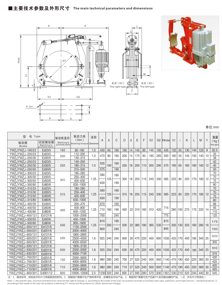 YWZ9(YWZs)系列電力液壓鼓式制動器02