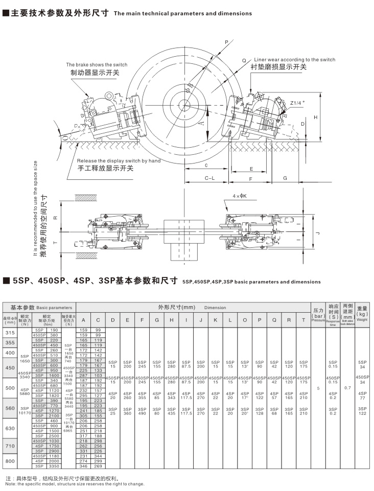 SP系列氣動失效保護制動器02